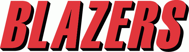 Portland Trail Blazers 1990-2002 Wordmark Logo fabric transfer version 2